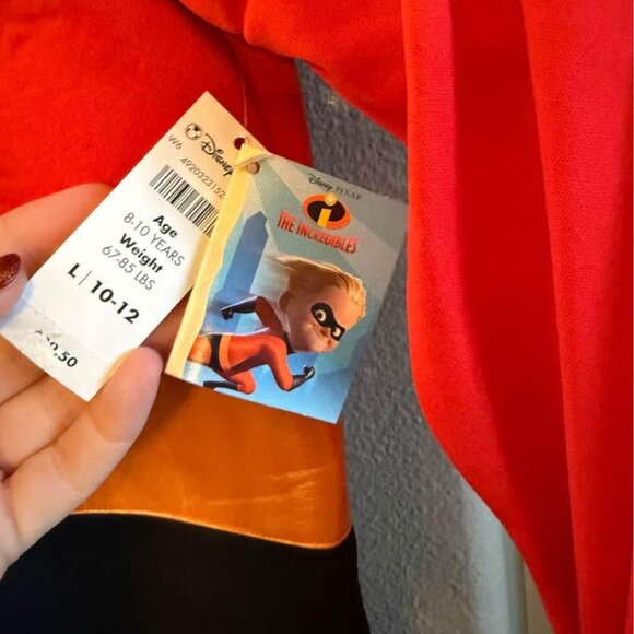Disney Red and Black Incredibles Kids Costume - Picture 8 of 10